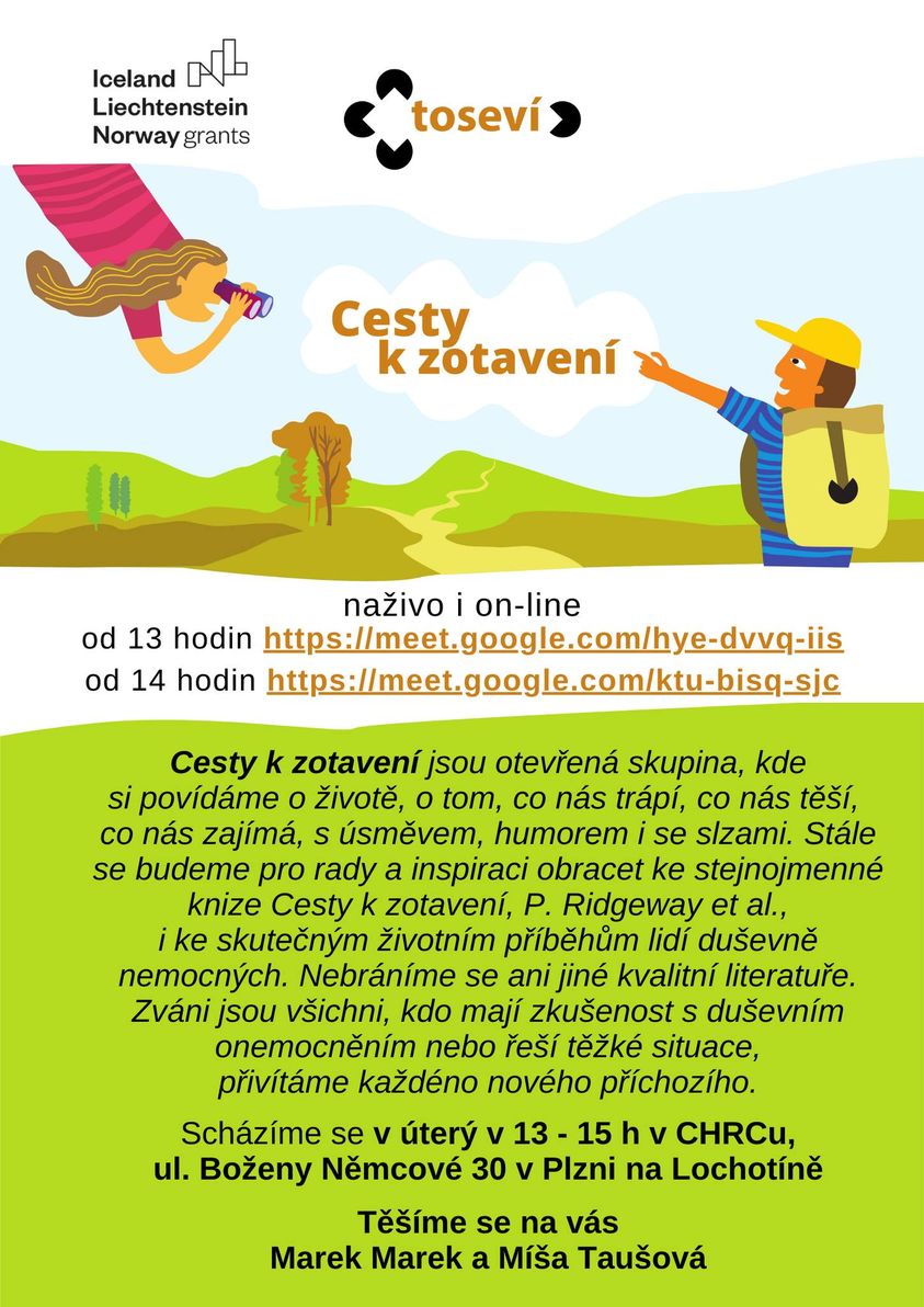 Cesty k zotavení - svépomocná skupina TOSEVÍ Plzeň