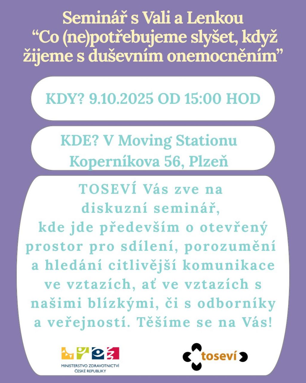 Kdo nestihl seminář v září, bude ještě jednou 9.10. v Moving Stationu v Plzni!